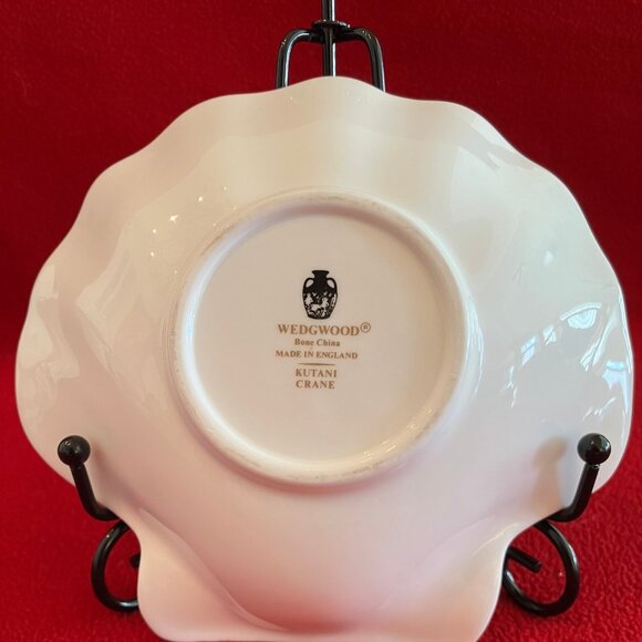 Vintage Wedgwood Kutani Crane Scallop Shell Shaped Dish - Picture 7 of 8